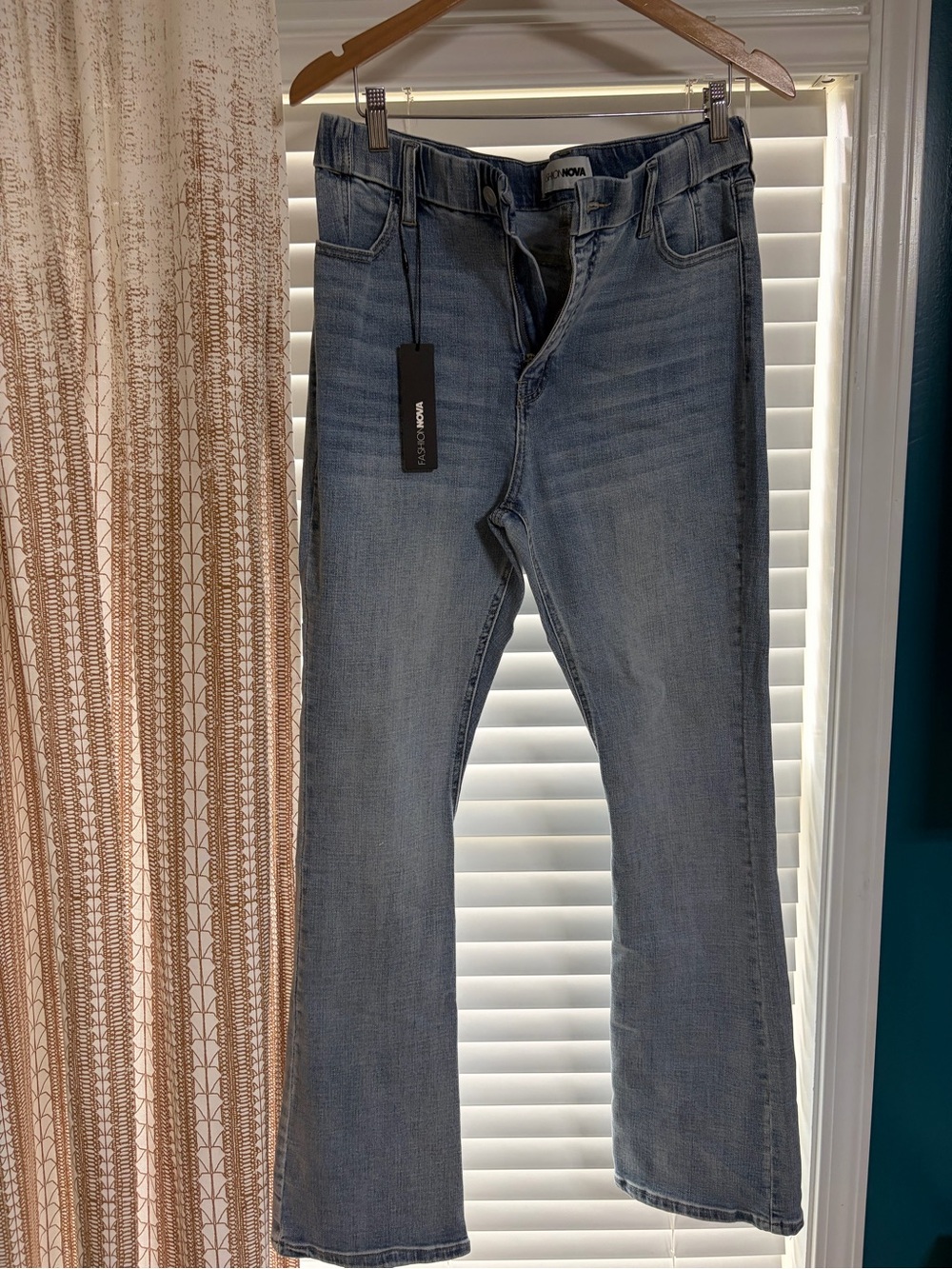 Fashion Nova Light Blue Flare Jeans